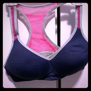 Pink sports bra